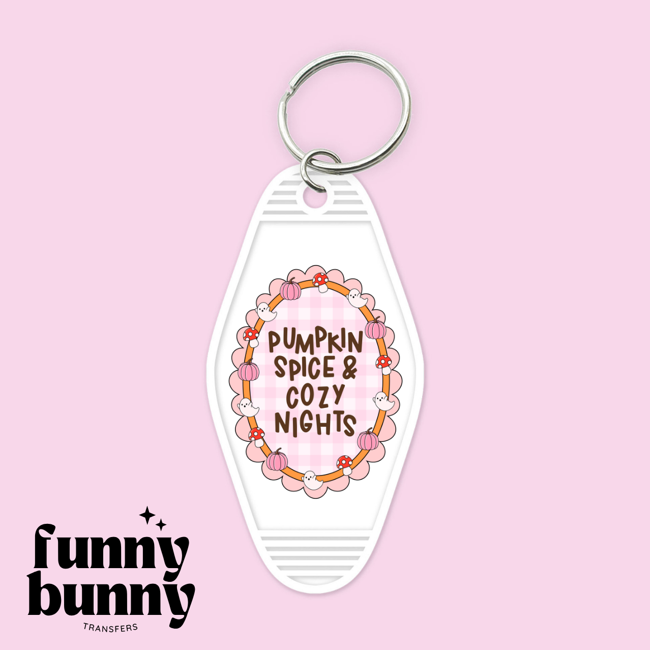 Pumpkin Spice Cozy Nights 2.0 - Motel Keychain