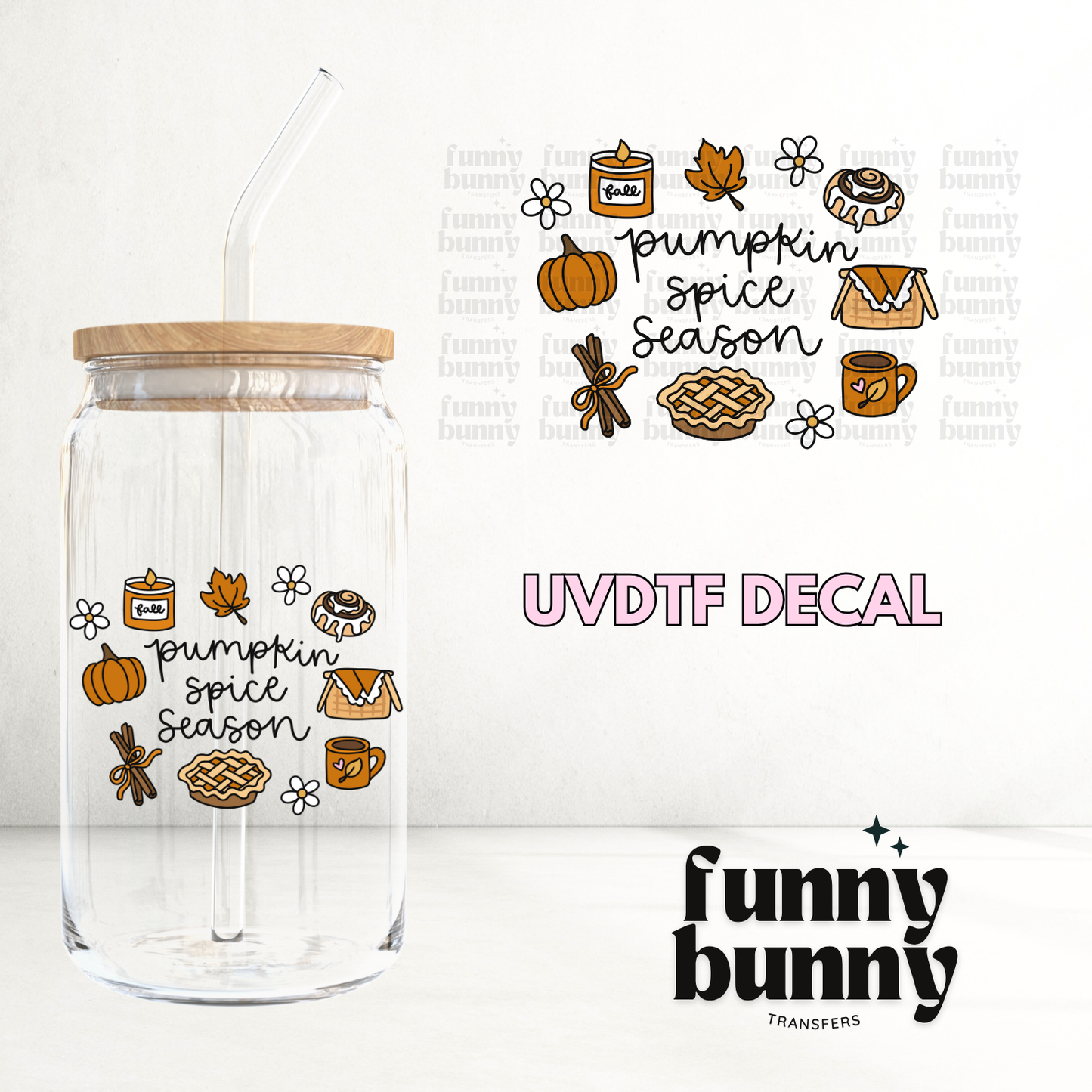 Pumpkin Spice Season 2.0 - UVDTF Decal