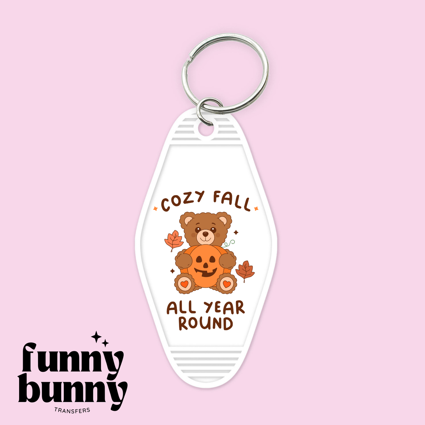 Pumpkin Teddy - Motel Keychain
