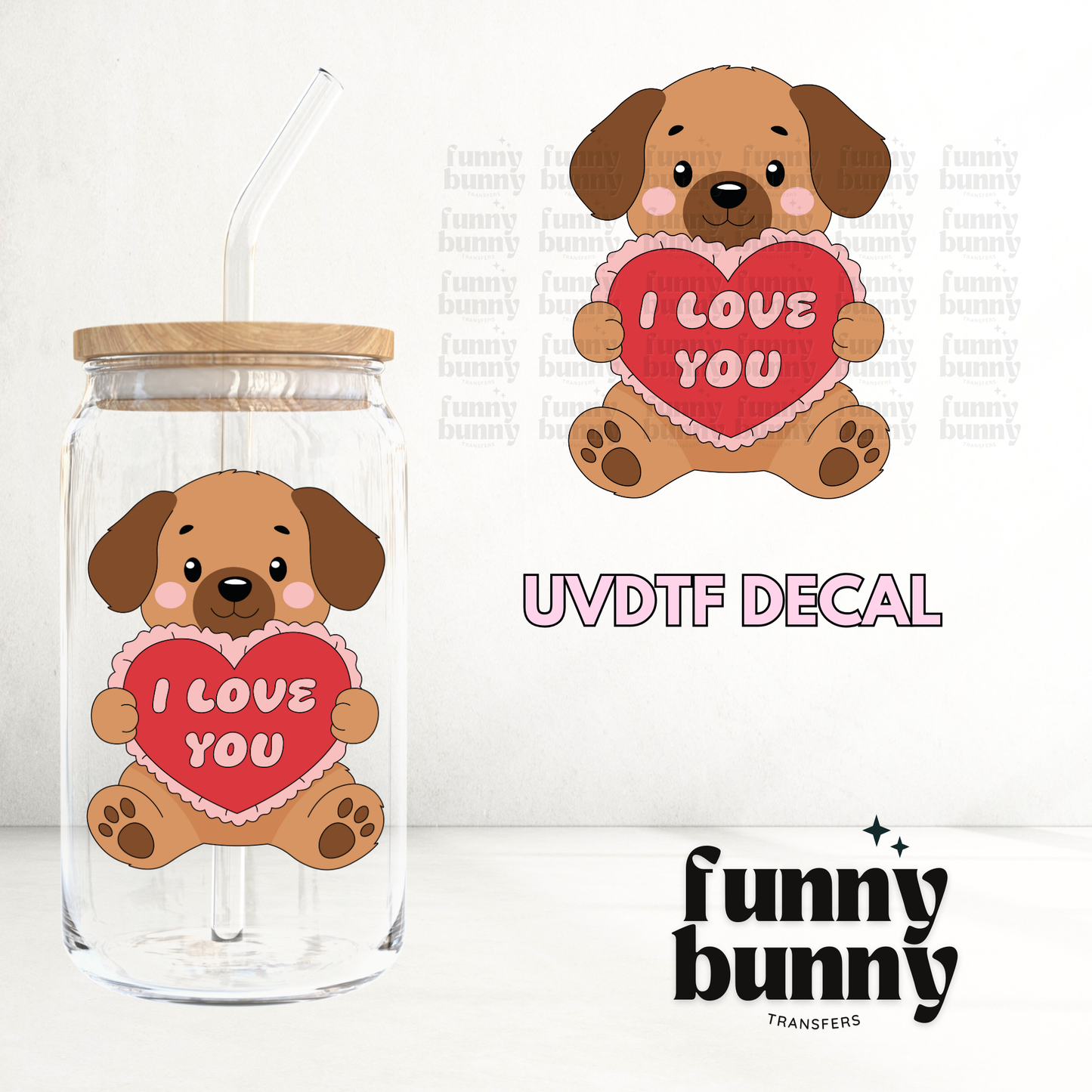 Puppy Love Chocolates - UVDTF Decal