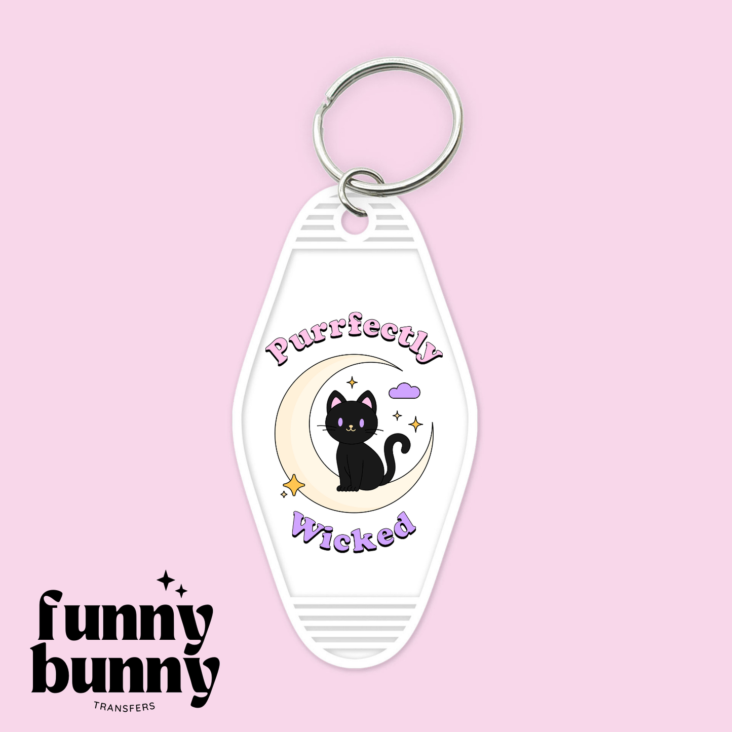 Purrfectly Wicked - Motel Keychain