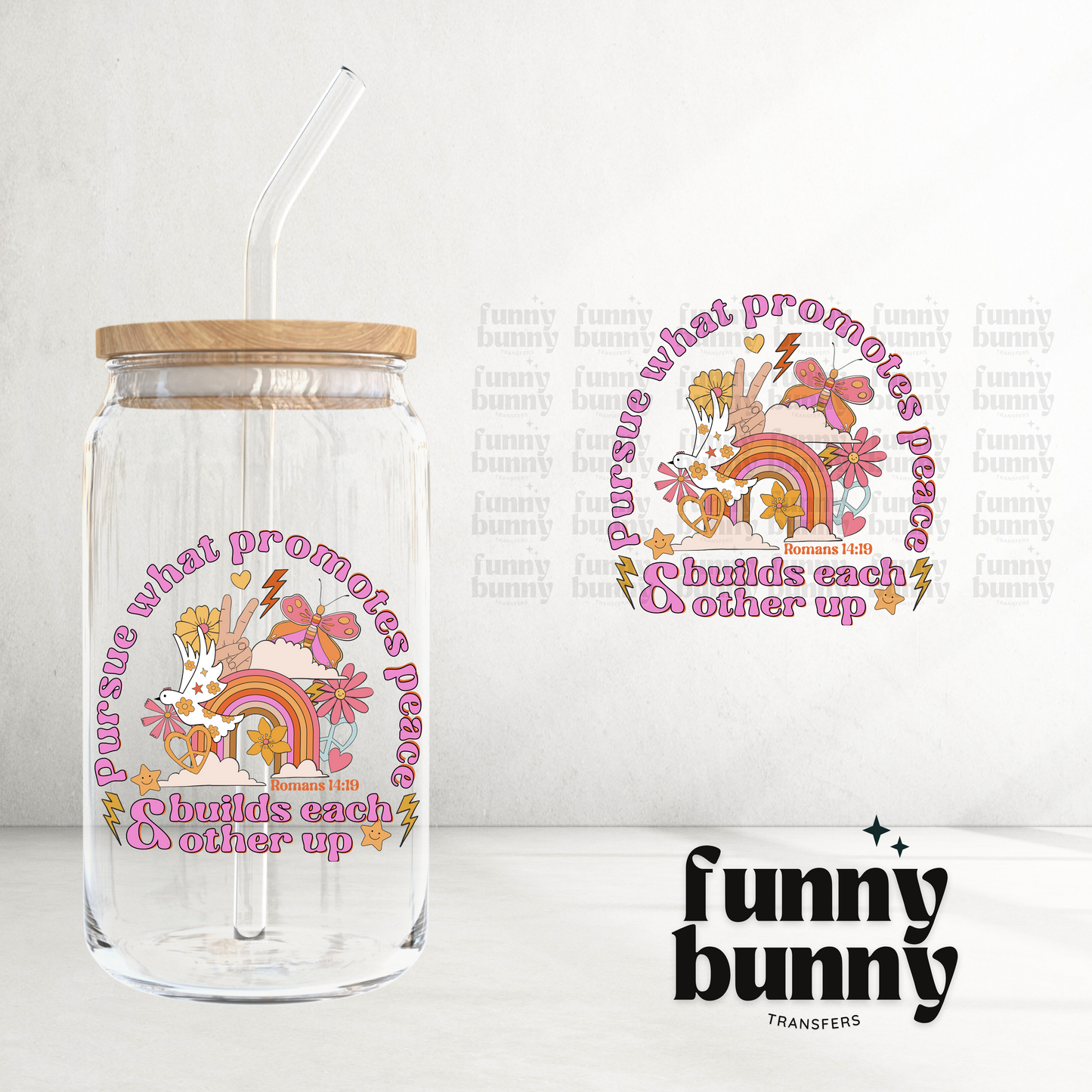 Purse What Promotes Peace - UVDTF Decal