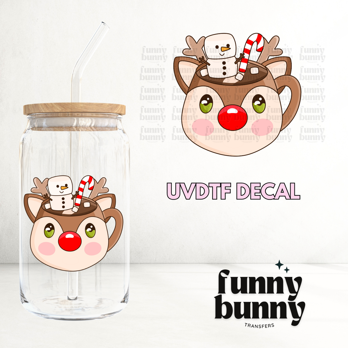 Raindeer Cup - UVDTF Decal