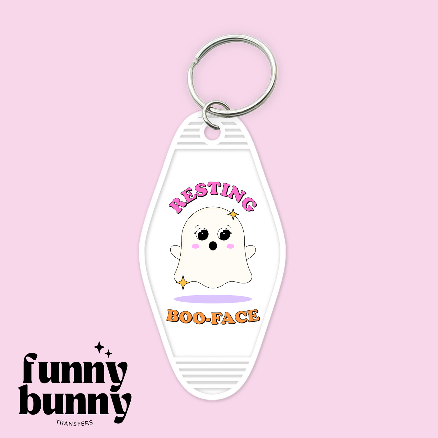 Resting Boo Face - Motel Keychain