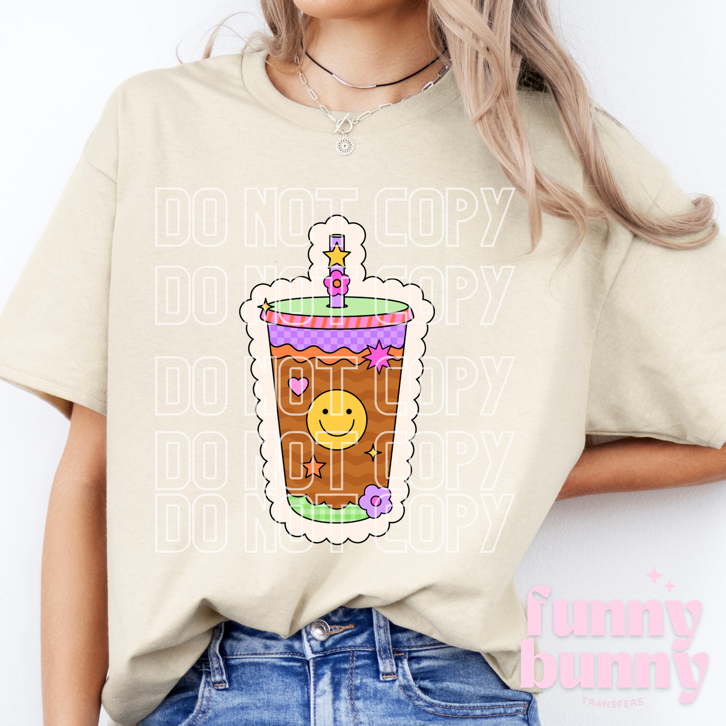 Retro Coffee Cup - DTF Transfer