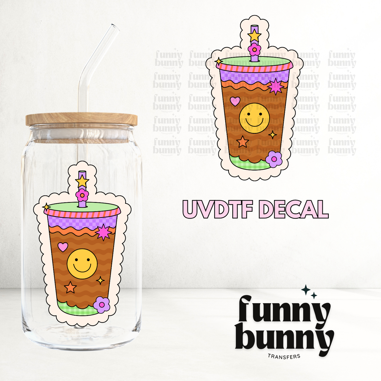 Retro Coffee Cup - UVDTF Decal