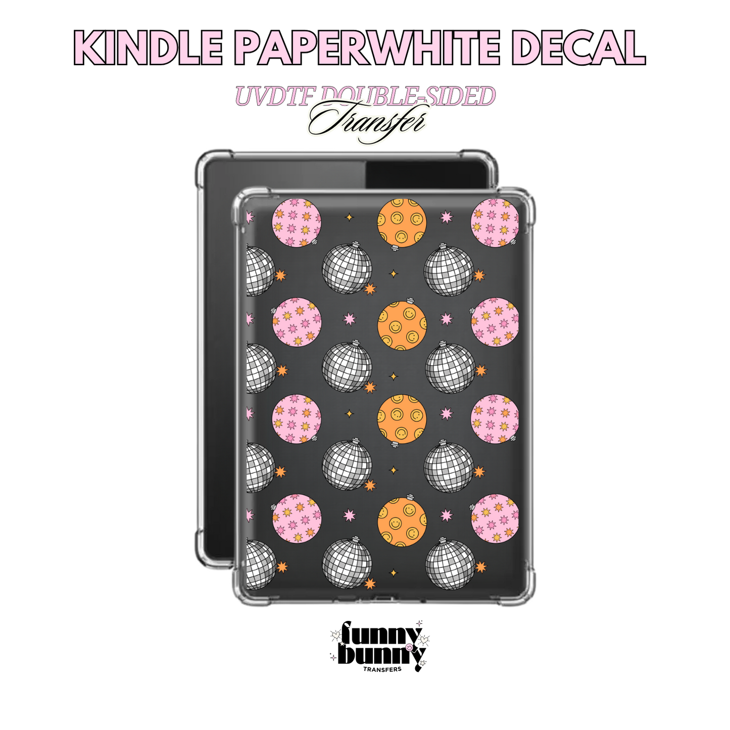 Retro Groovy Ornaments - Kindle Decal