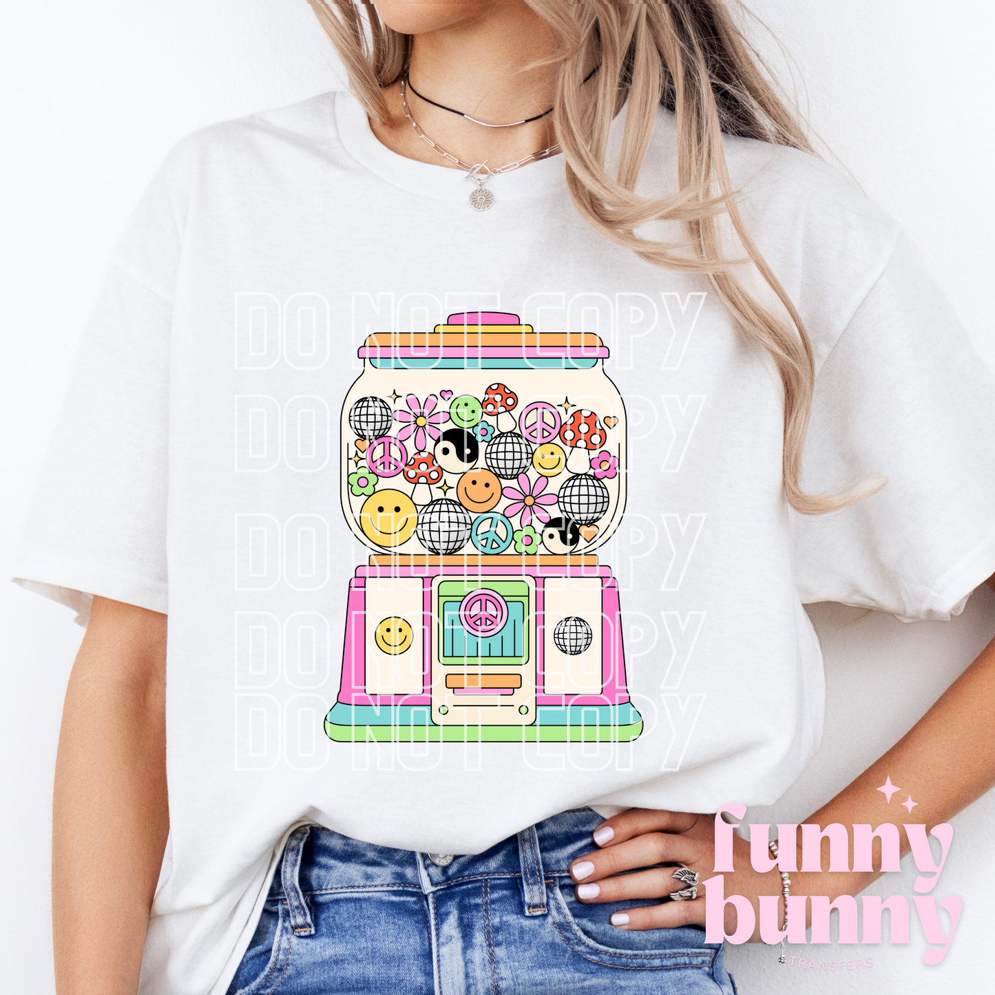 Retro Gumball Machine - DTF Transfer