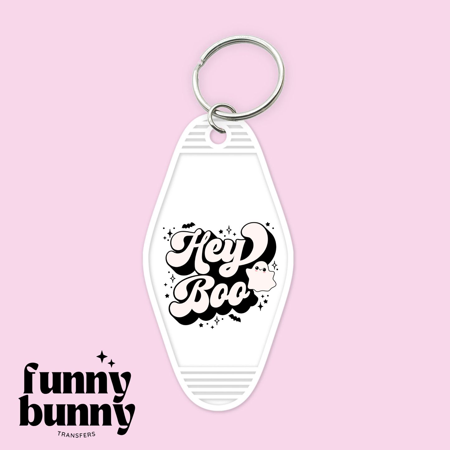 Retro Hey Boo - Motel Keychain