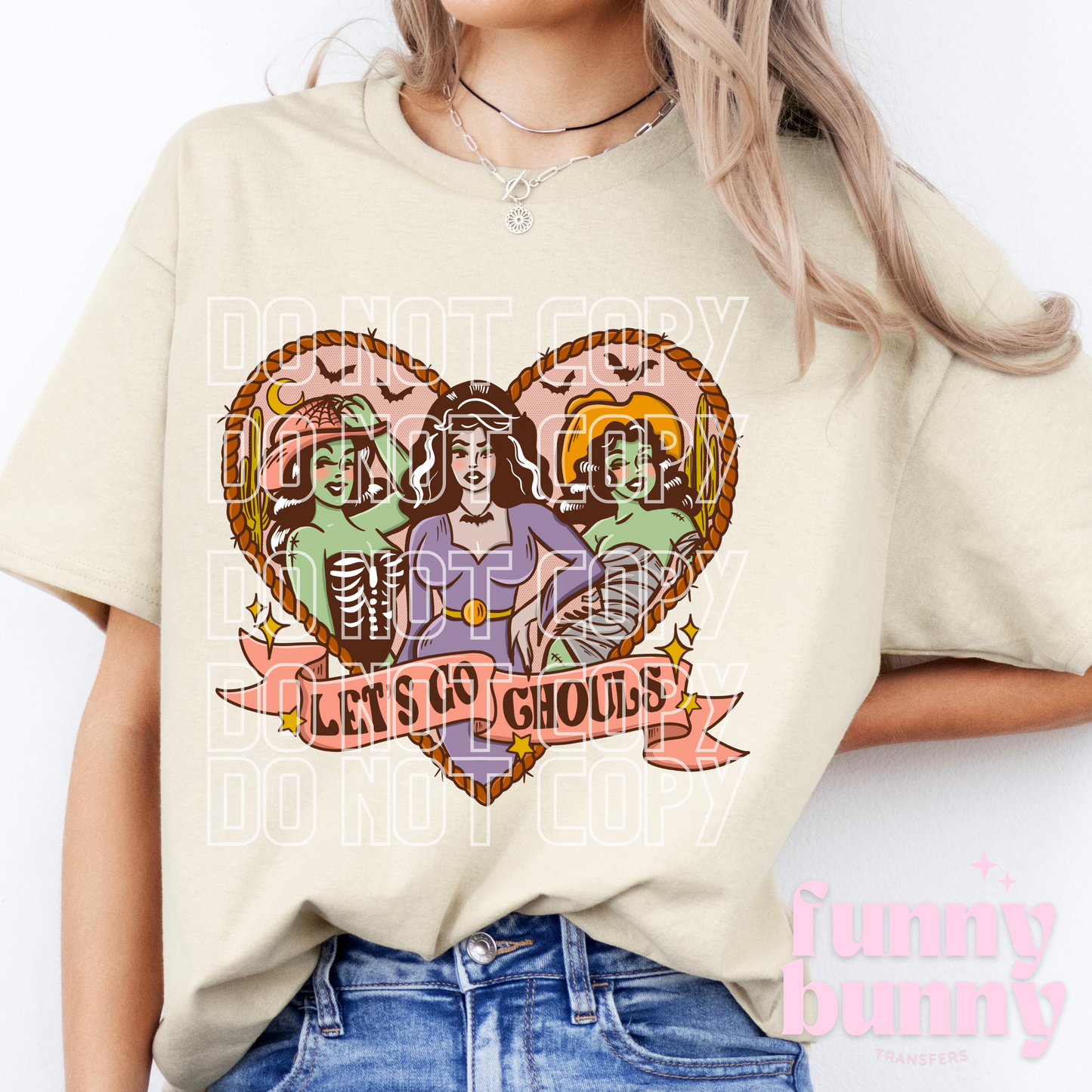 Retro Lets Go Ghouls - DTF Transfer