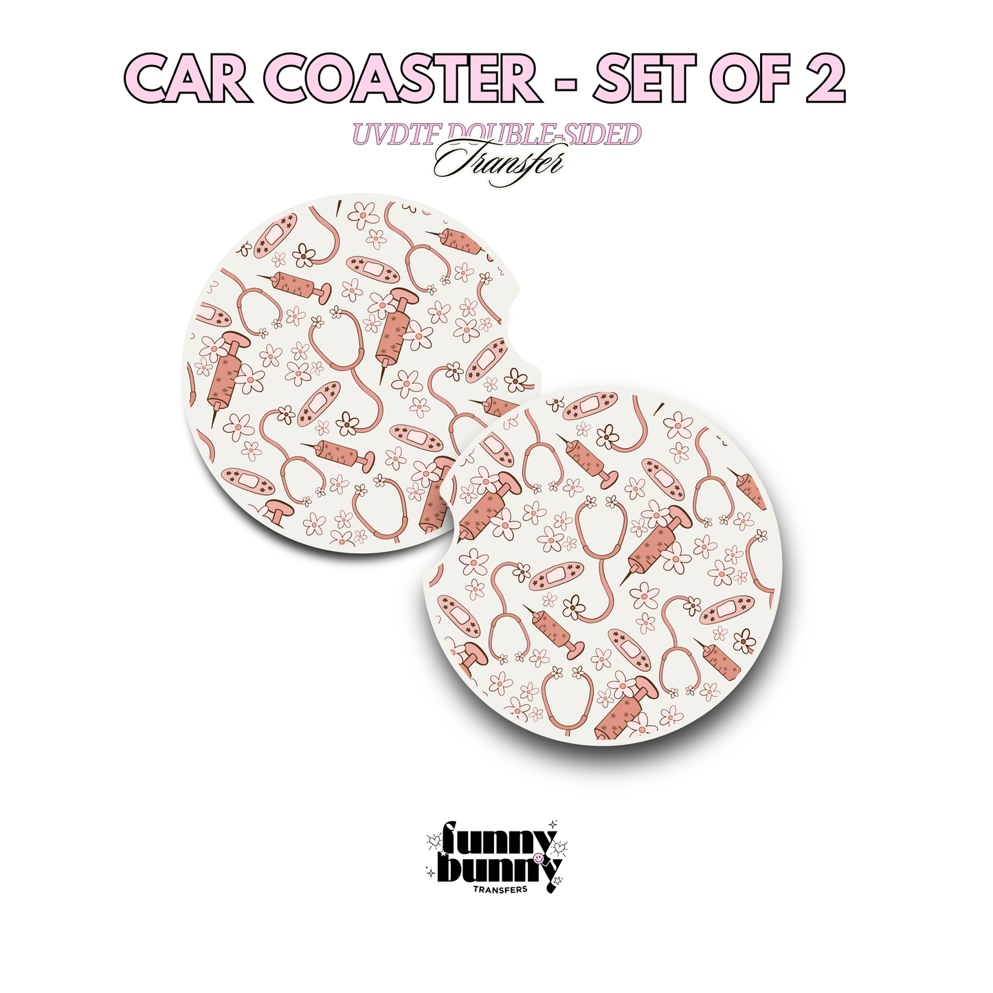 Retro Nurse - UVDTF Coaster