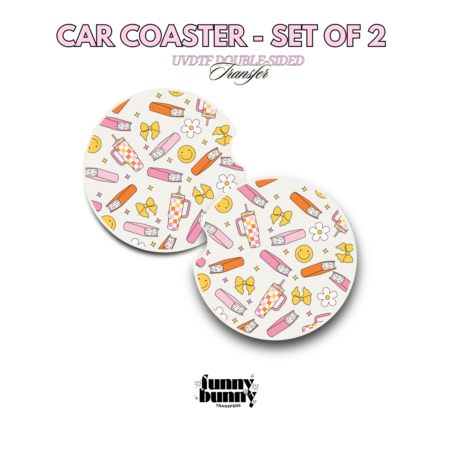 Retro Reading All Year Around - UVDTF Coaster