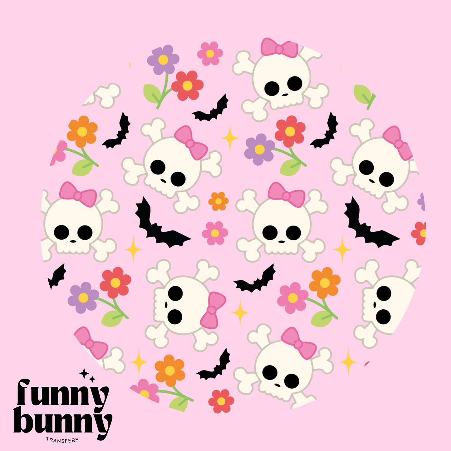 Retro Skulls - UVDTF Lid Decal