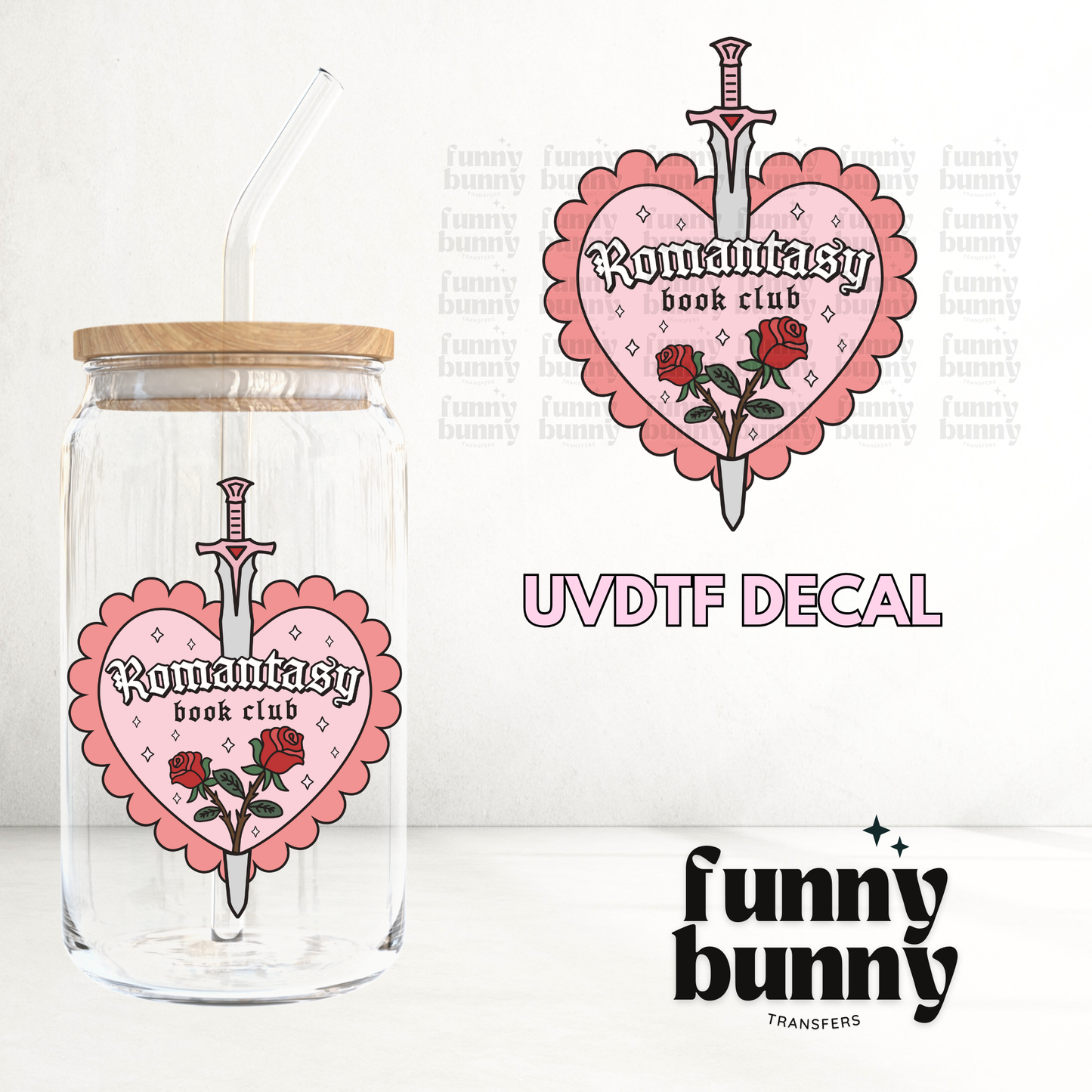 Romantasy Heart - UVDTF Decal