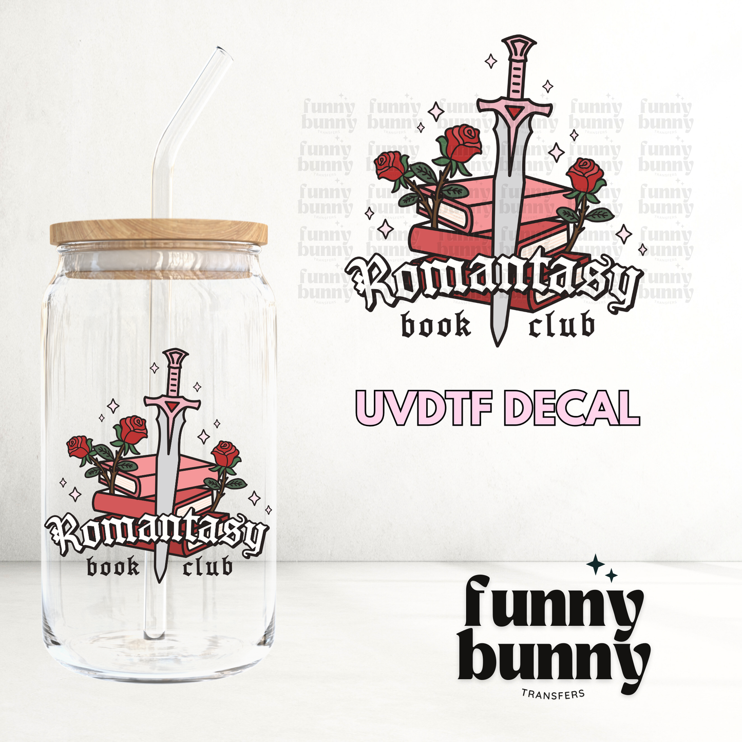 Romantasy Sword - UVDTF Decal