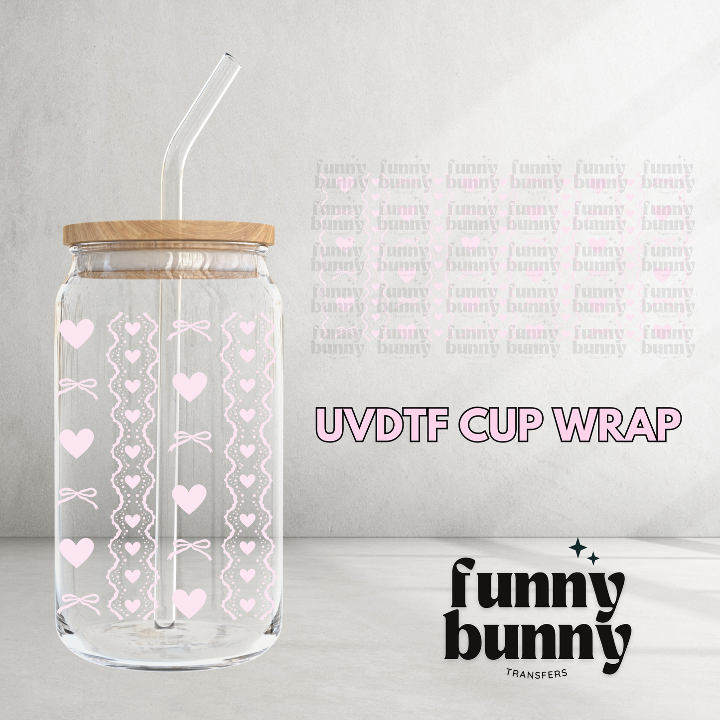 Romantic Lace - 16oz UVDTF Cup Wrap