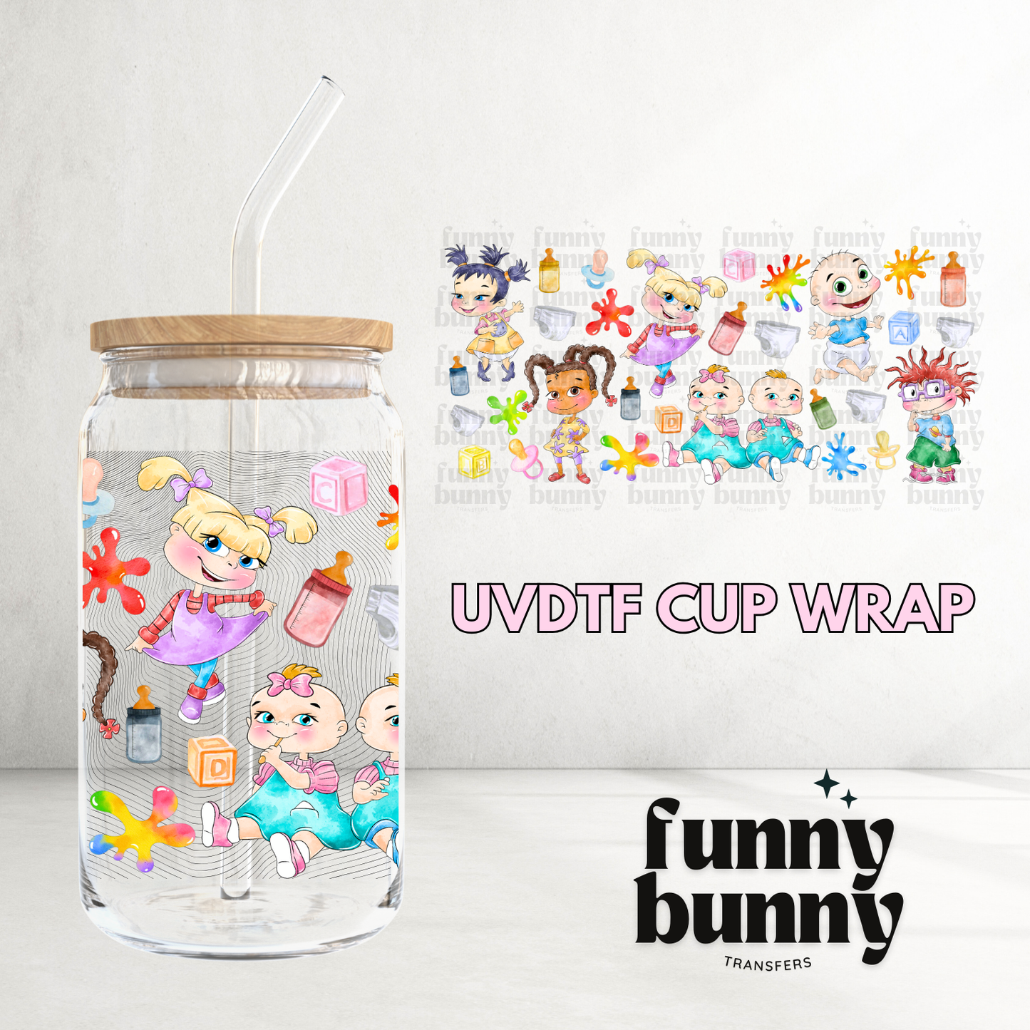Rug Babies - 16oz UVDTF Cup Wrap