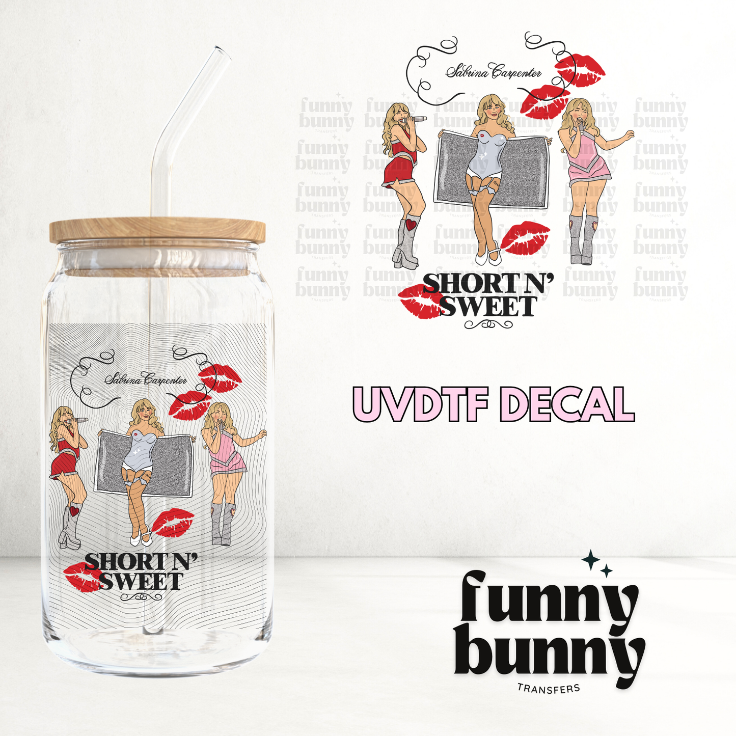 SC Short & Sweet - UVDTF Decal