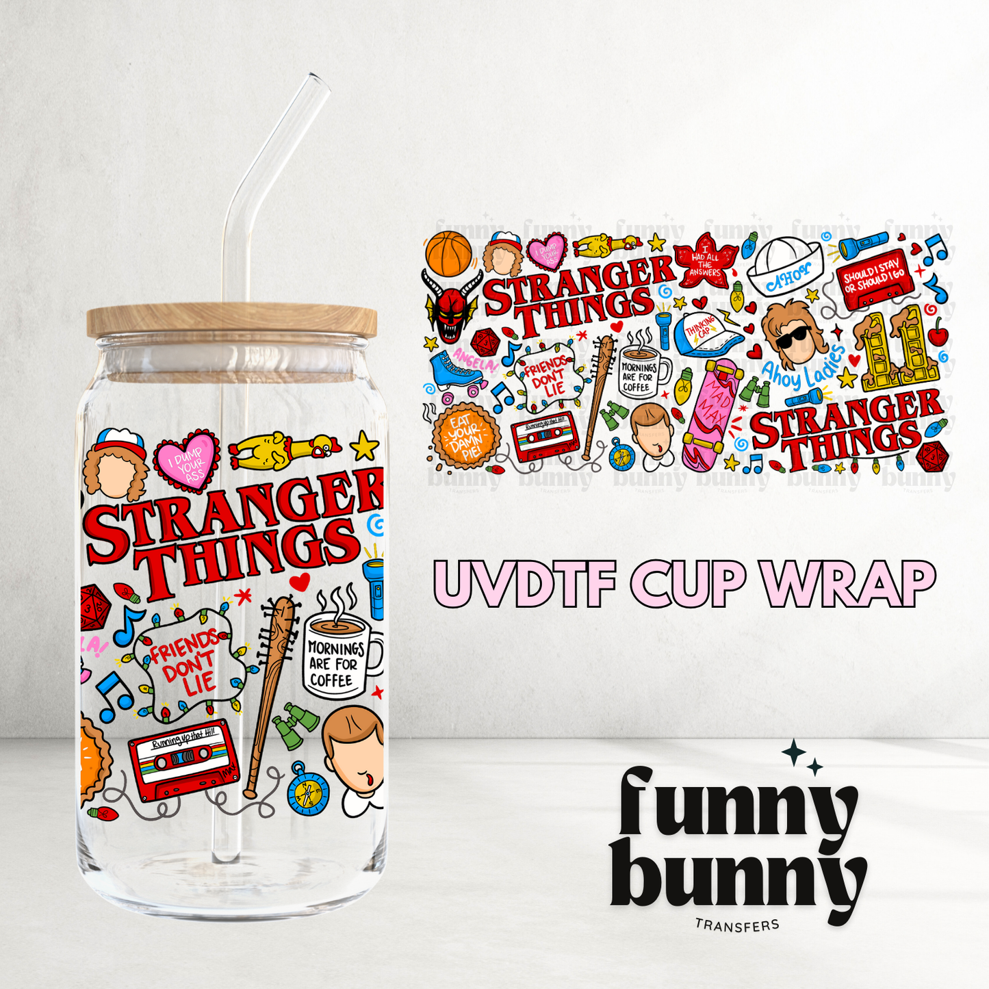 ST Doodles - 16oz UVDTF Cup Wrap