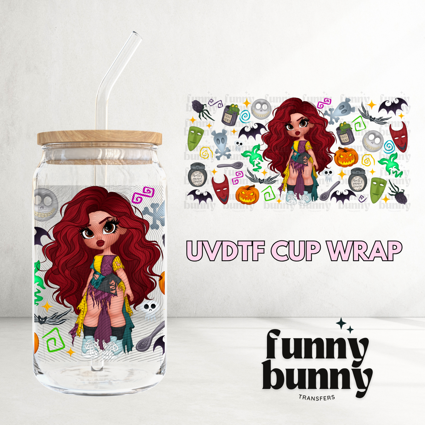Sally Baddie - 16oz UVDTF Cup Wrap