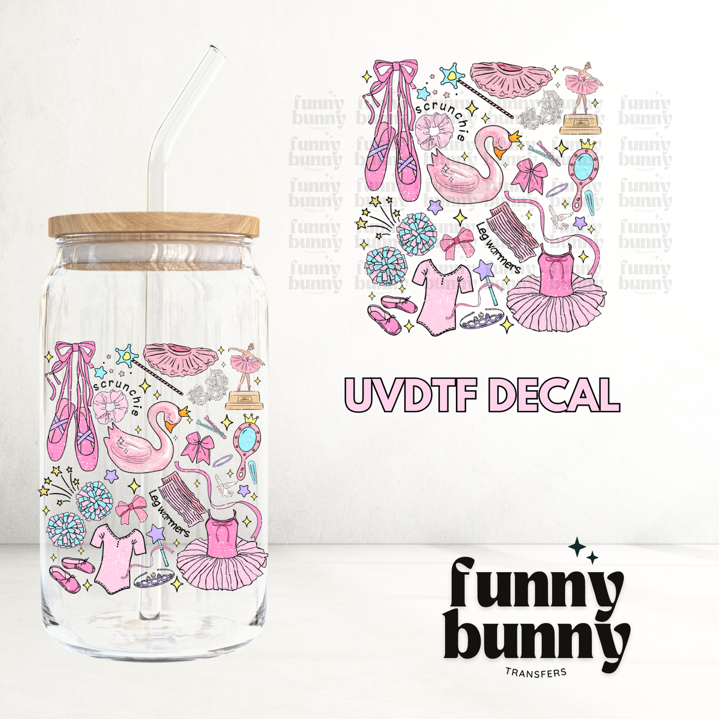 Scrunchie & Leg Warmers- UVDTF Decal