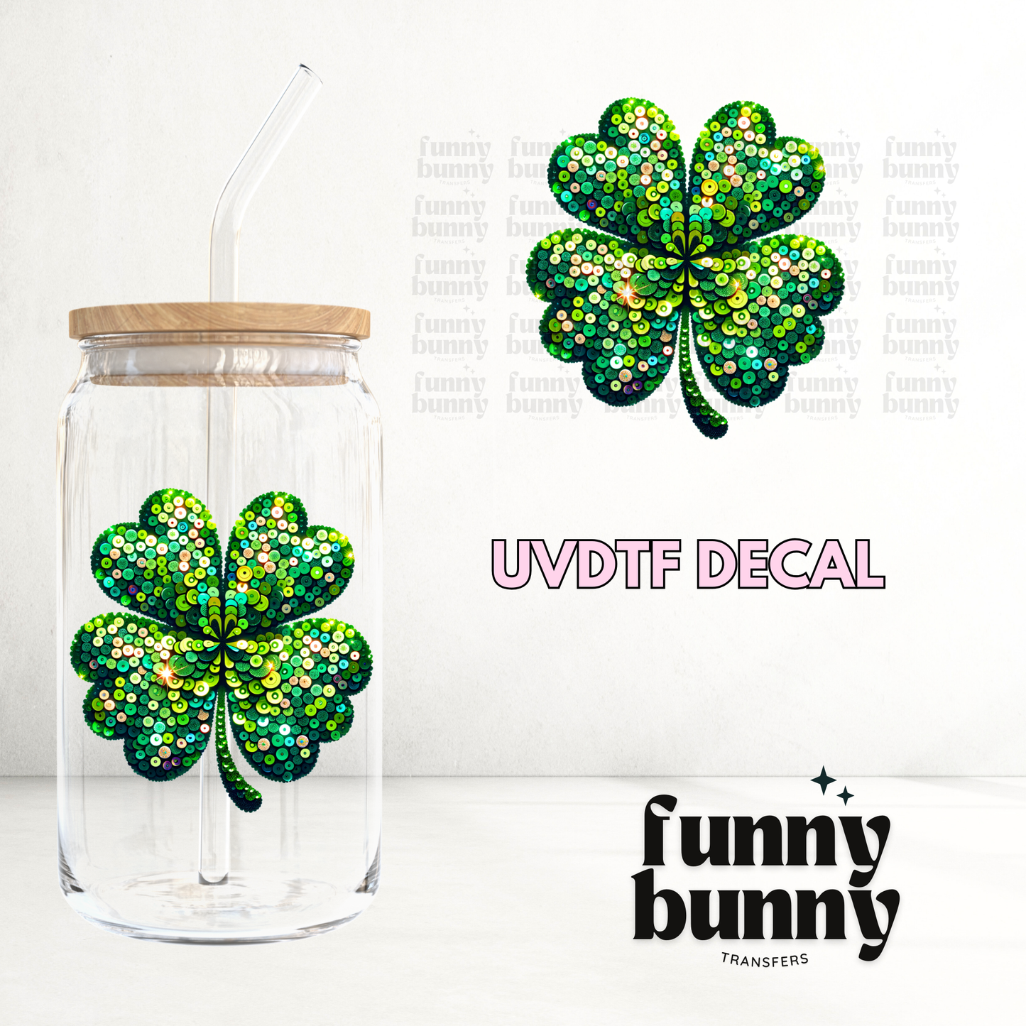 Shamrock Sequin - UVDTF Decal