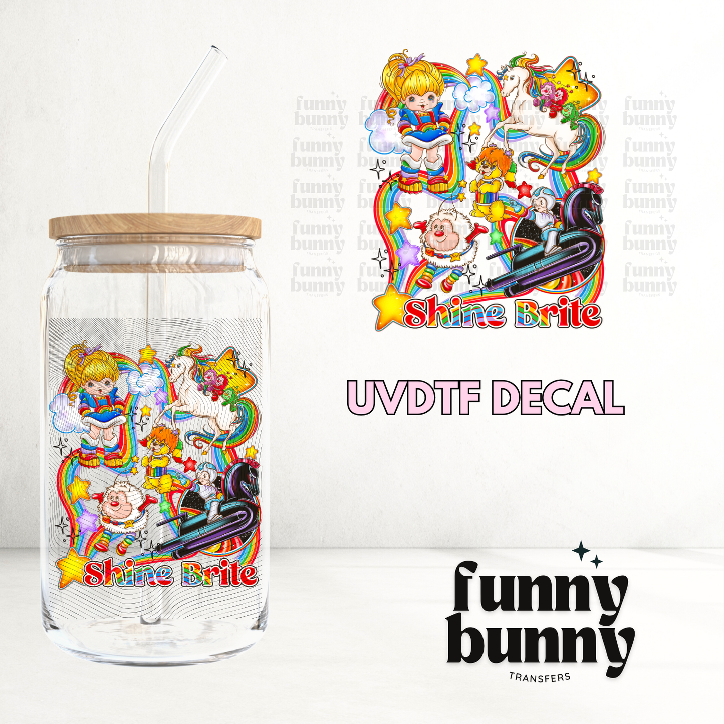 Shine Bright - UVDTF Decal