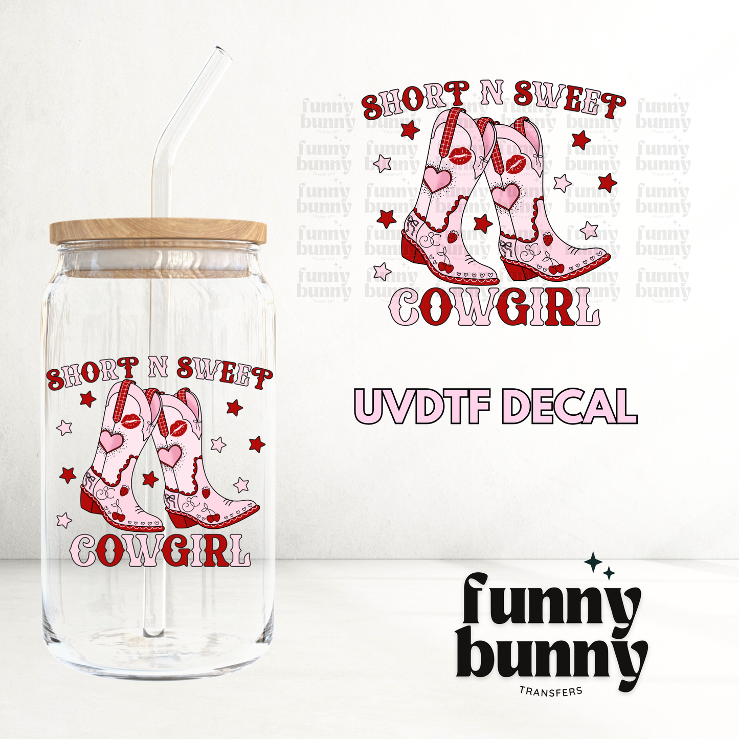 Sabrina Cowgirl Pink - UVDTF Decal