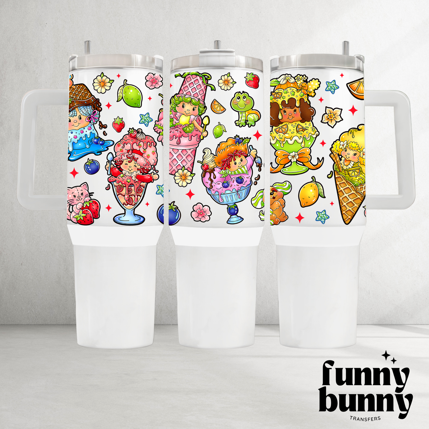 Shortcake Popsicles - 40oz UVDTF Tumbler Wrap