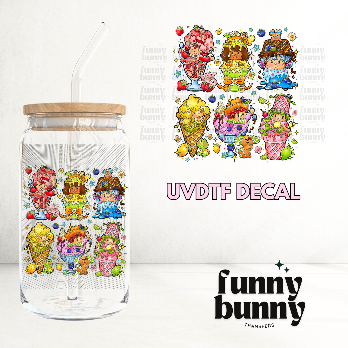 Shortcake Popsicles - UVDTF Decal