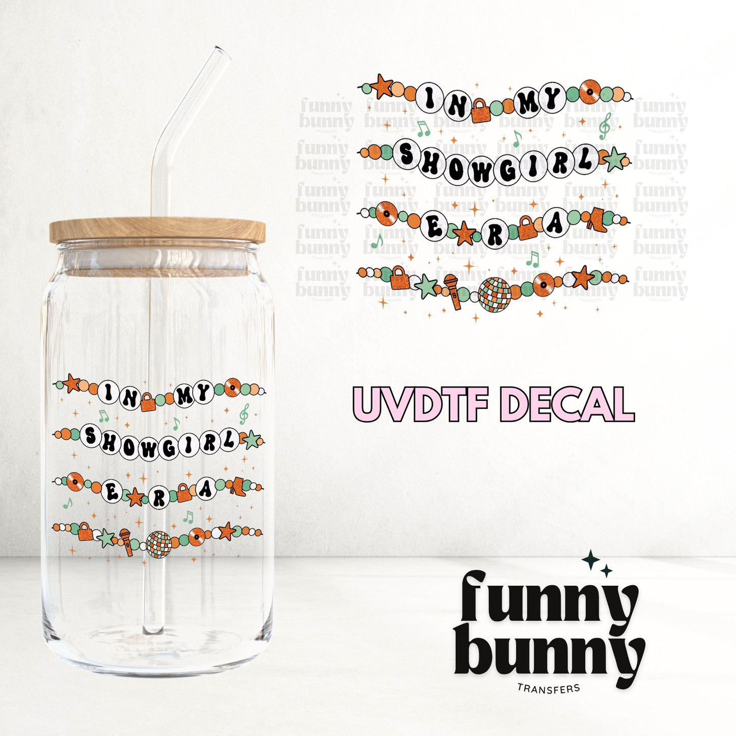Showgirl Bracelet - UVDTF Decal