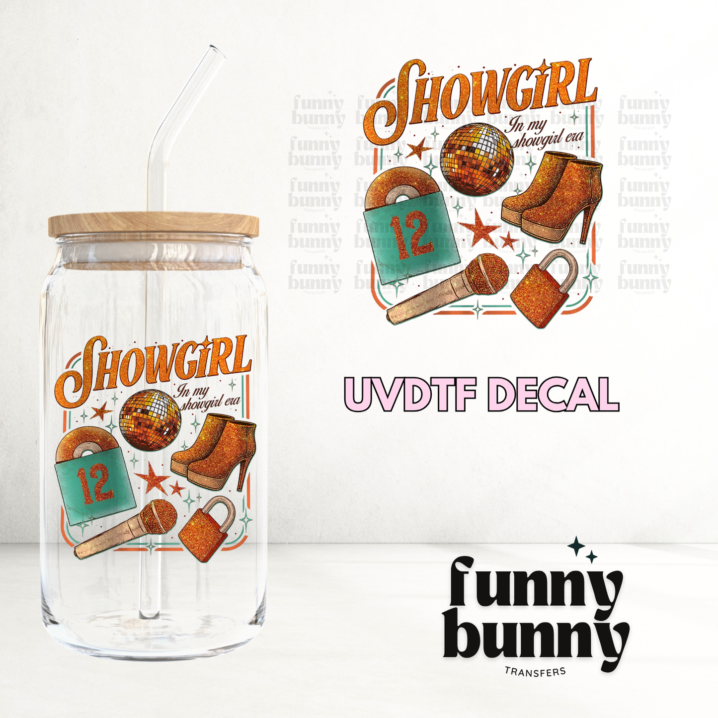 Showgirl Essentials - UVDTF Decal