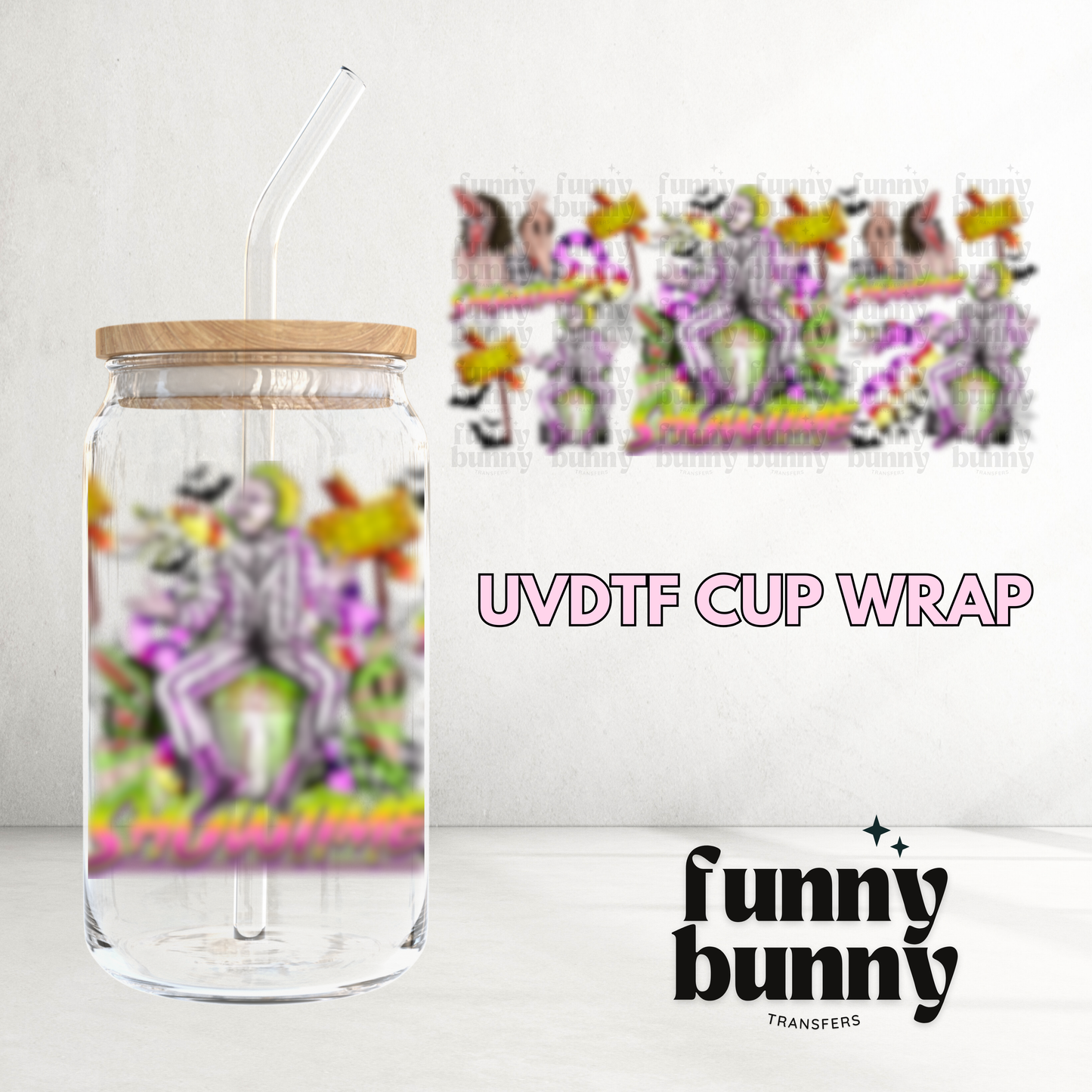 Showtime - 16oz UVDTF Cup Wrap