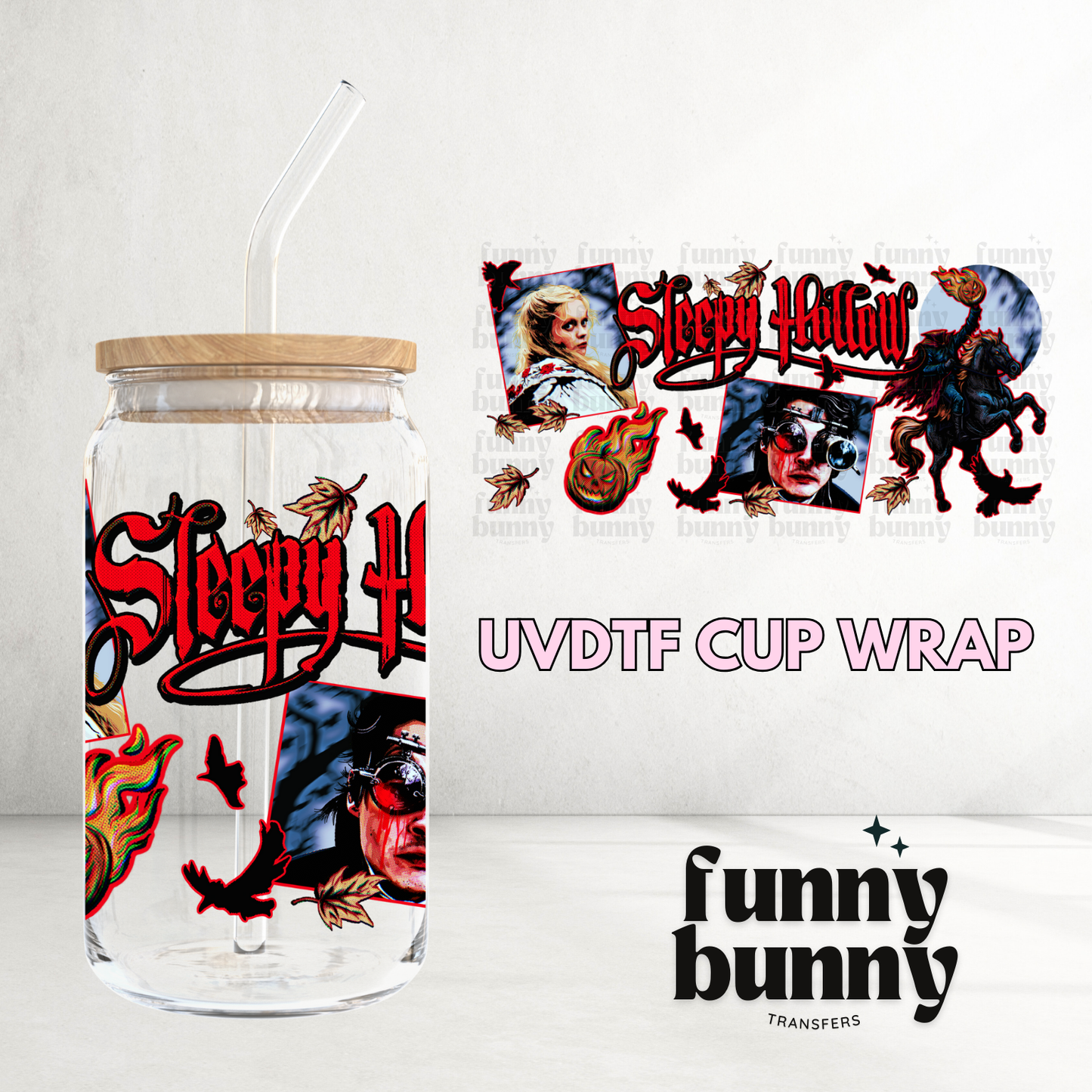 Sleepy Hollow - 16oz UVDTF Cup Wrap