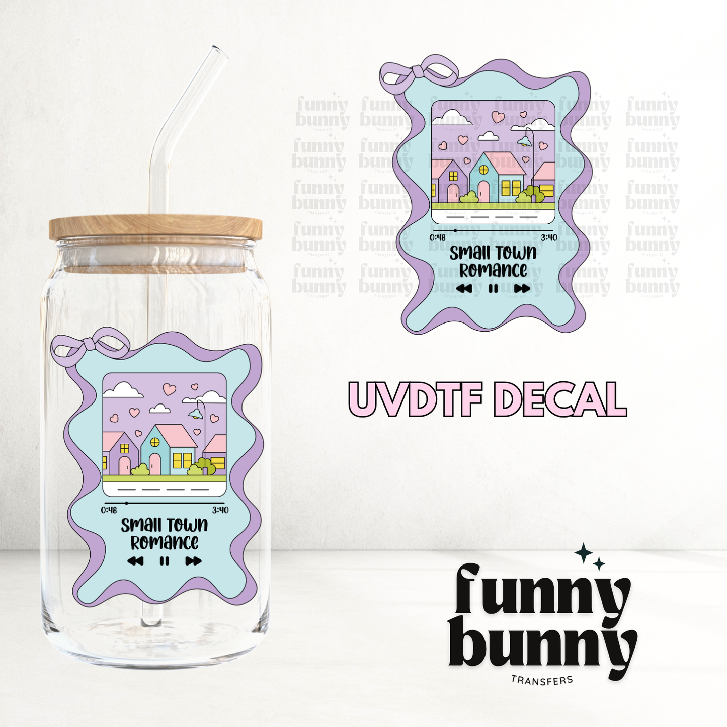 Small Town Romance Replay - UVDTF Decal