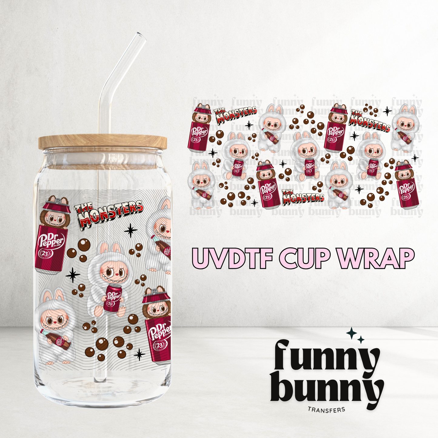 Soda Monster - 16oz UVDTF Cup Wrap