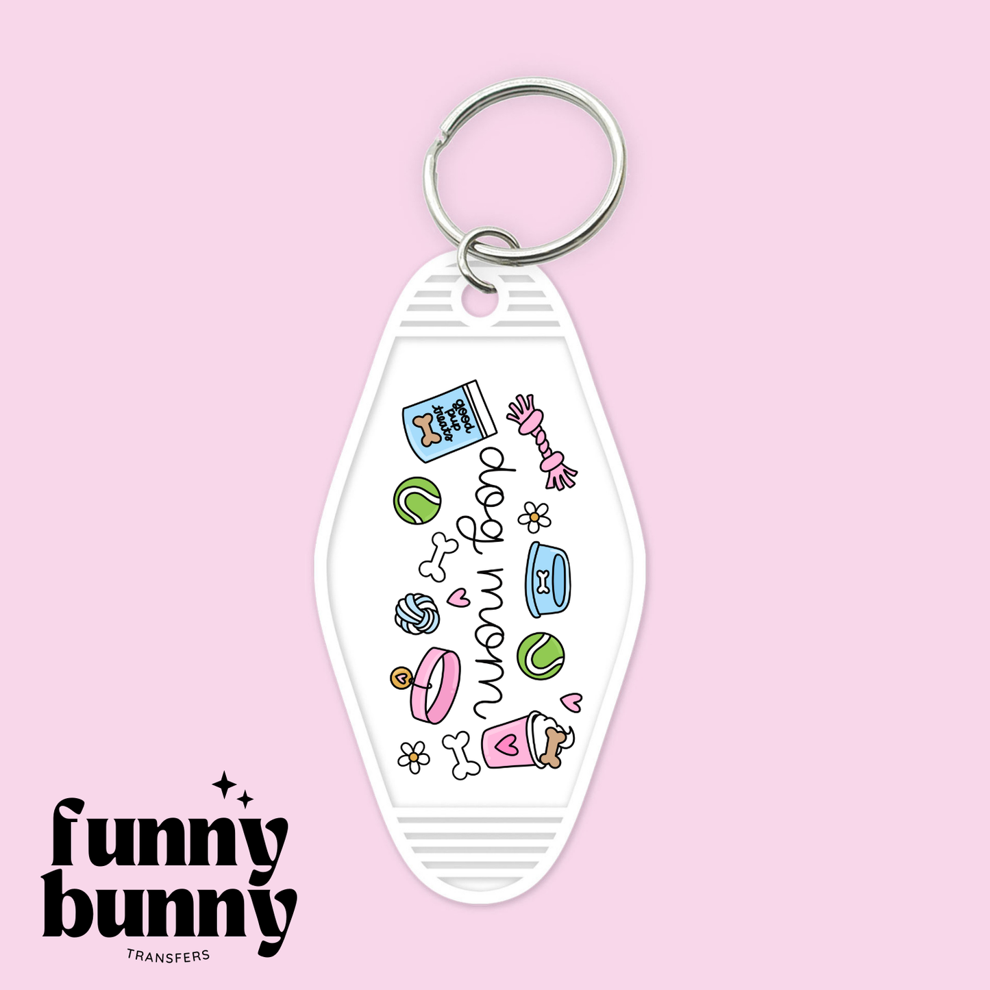 Soft Dog Mom - Motel Keychain