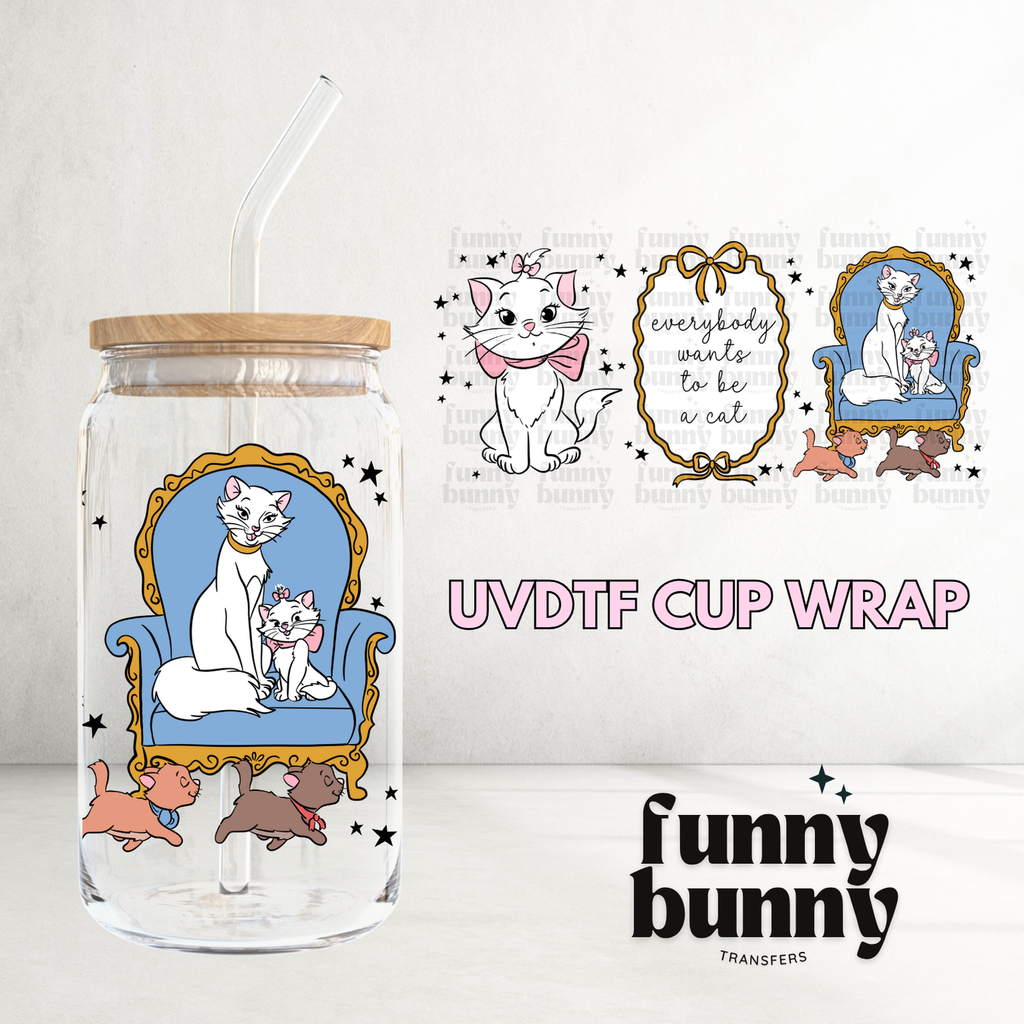 Soft Kittens - 16oz UVDTF Cup Wrap