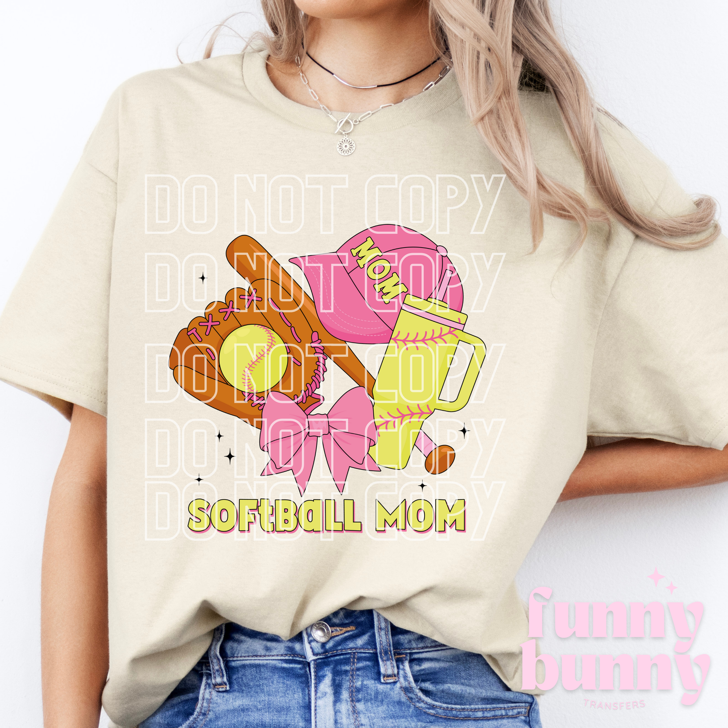 Softball Girly Mom - DTF Transfer