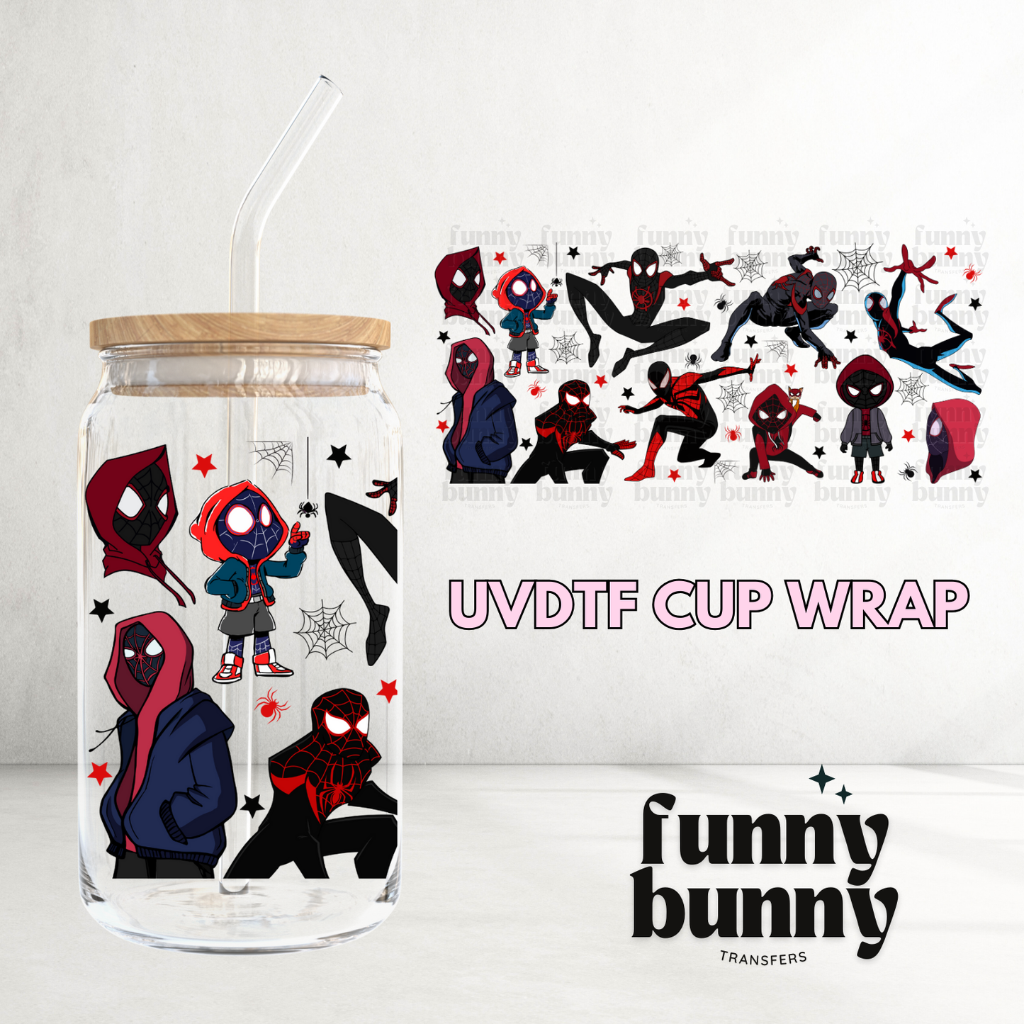 Spider Kid - 16oz UVDTF Cup Wrap