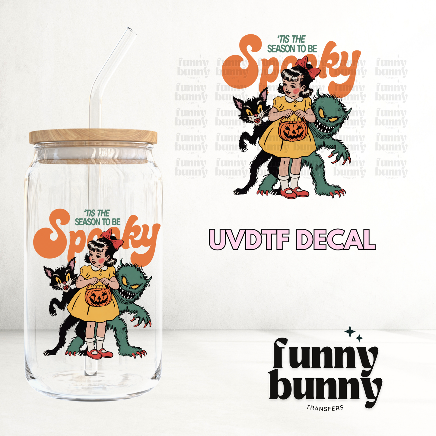 Spooky Monsters - UVDTF Decal