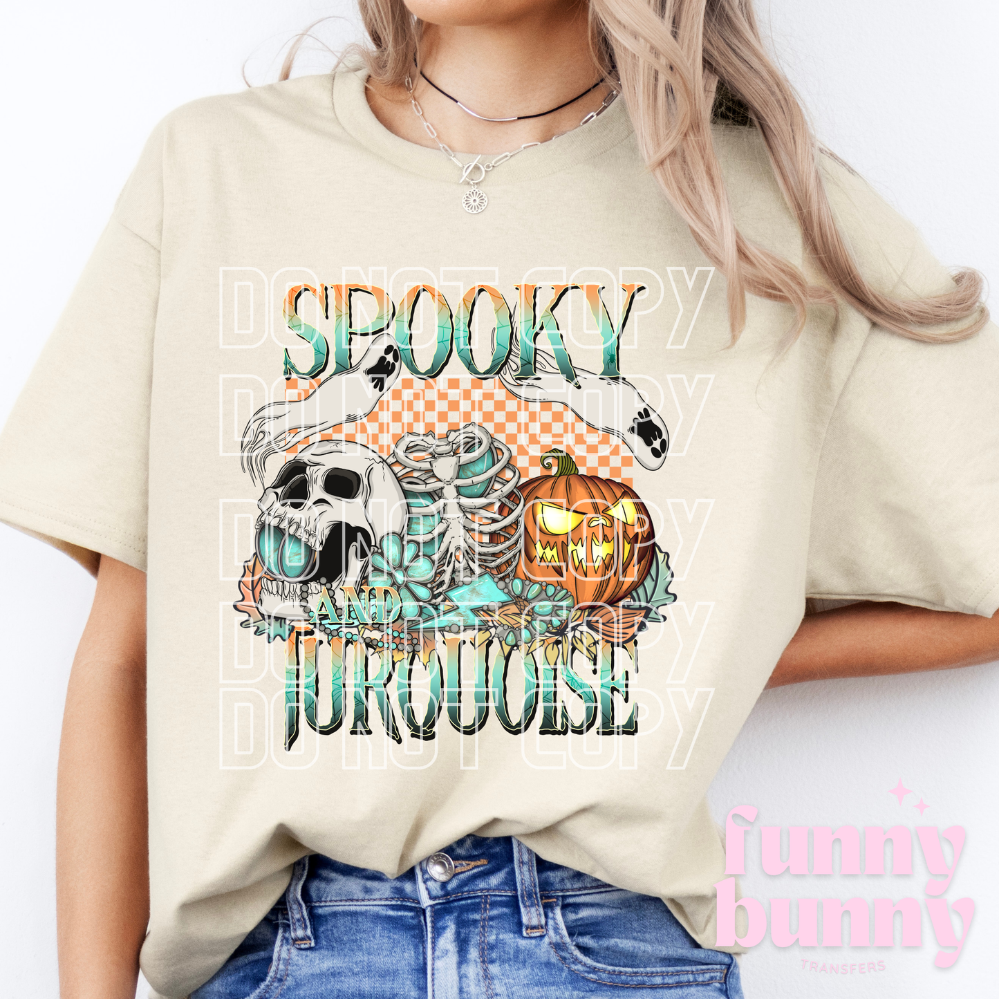 Spooky Turquoise - DTF Transfer