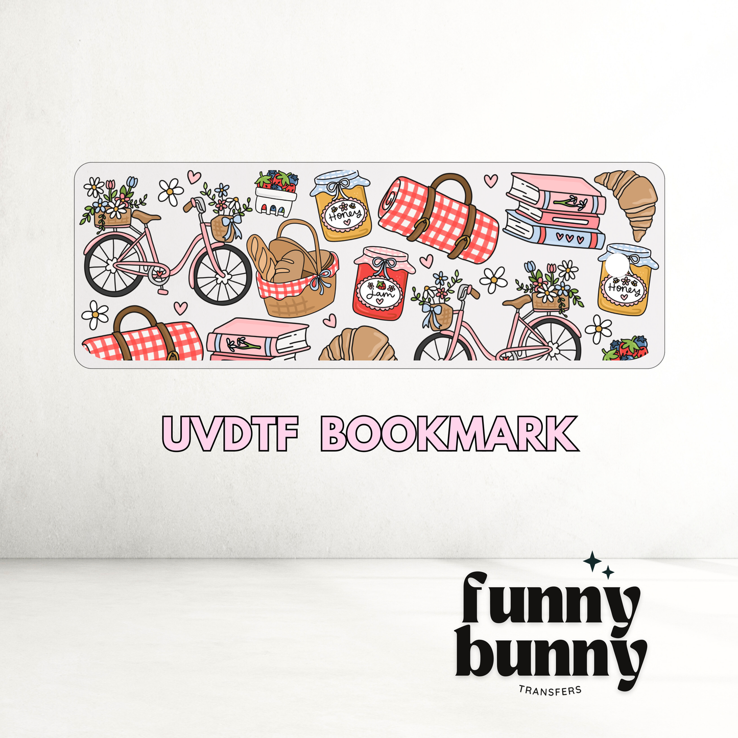 Spring Bike Ride - UVDTF Bookmark Decal