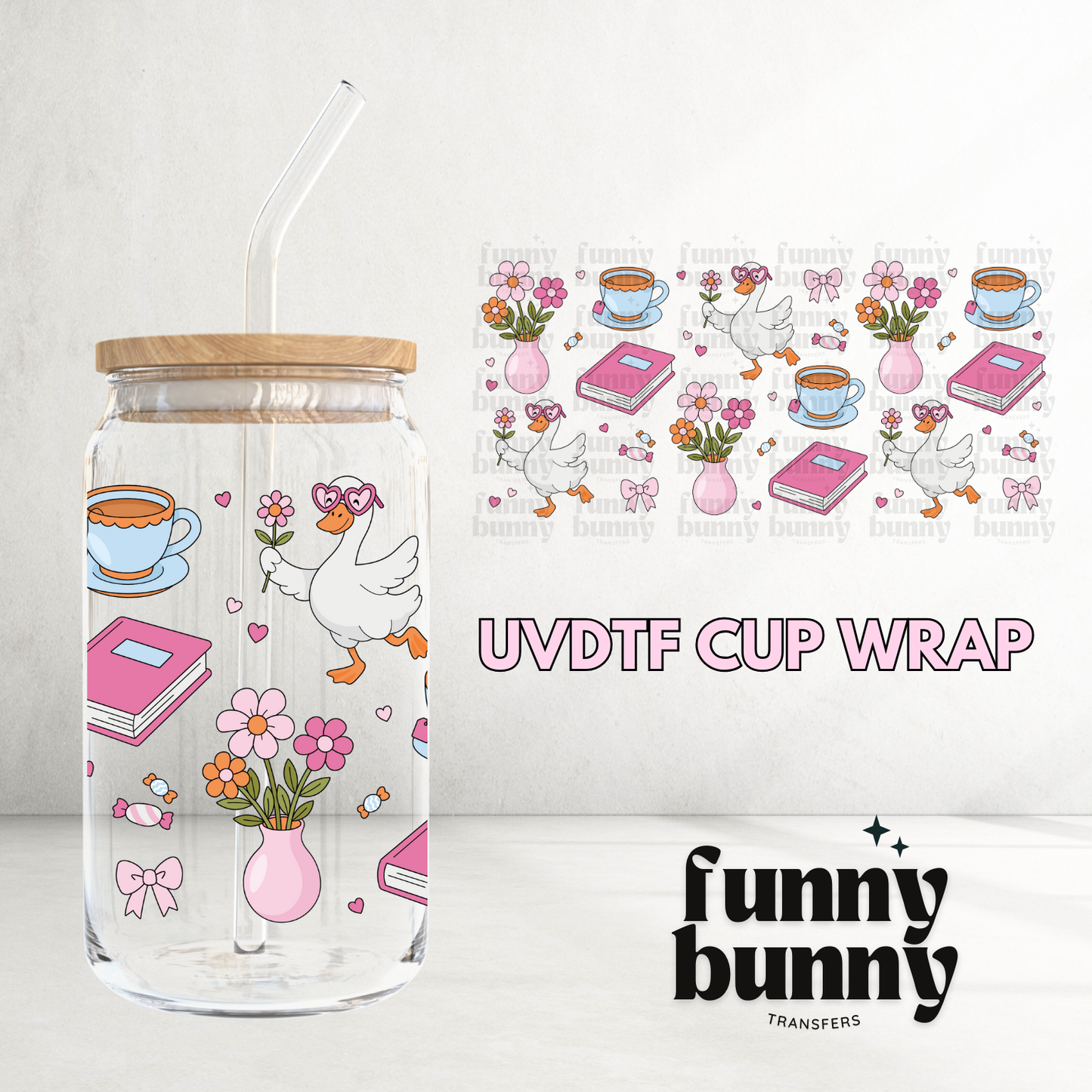 Spring Essentials - 16oz UVDTF Cup Wrap