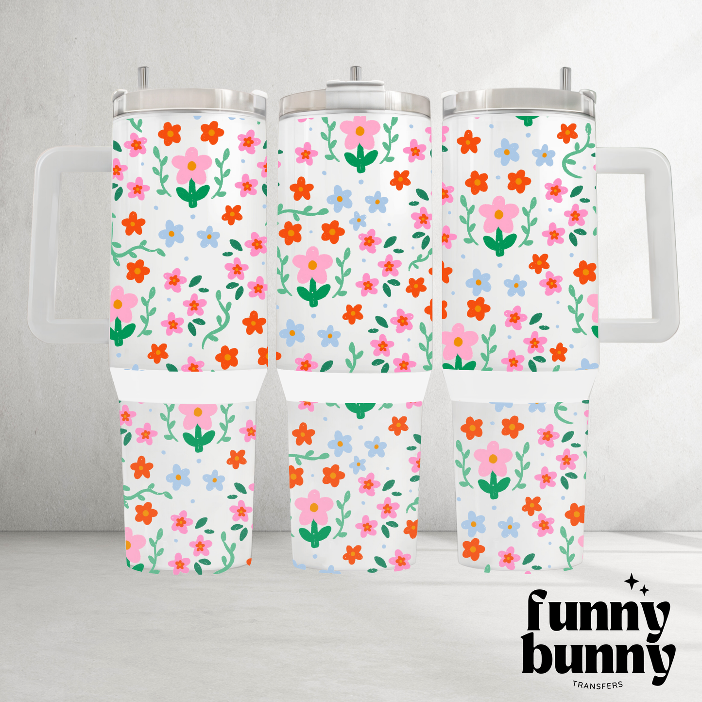 Spring Flowers 2.0 - 40oz UVDTF Tumbler Wrap