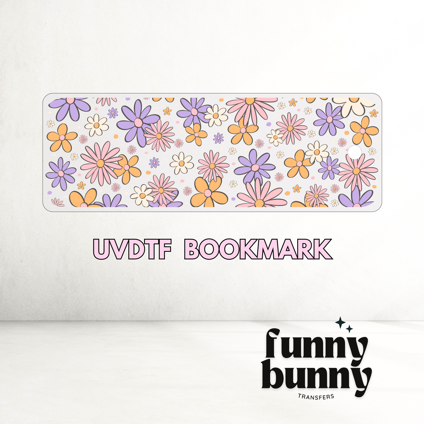 Spring Flowers Lavender - UVDTF Bookmark Decal
