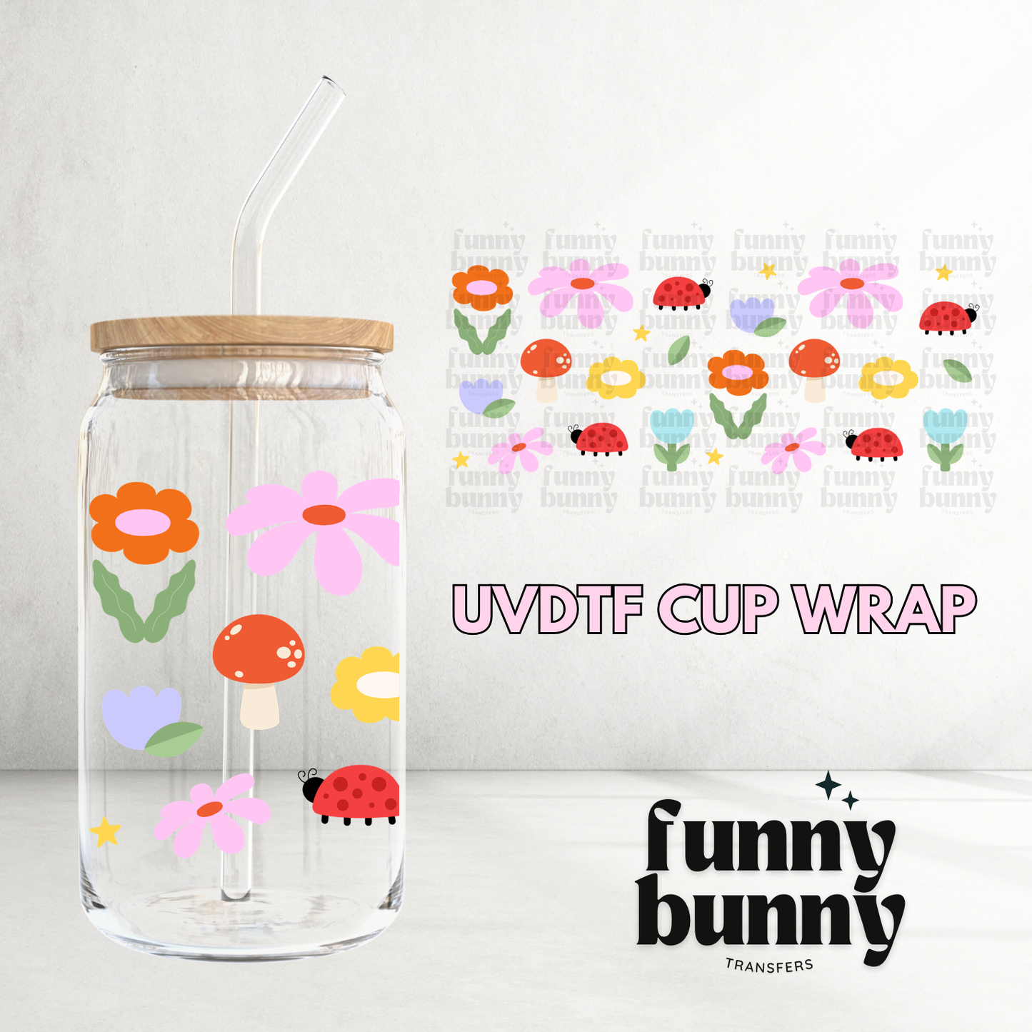 Spring Is Here - 16oz UVDTF Cup Wrap
