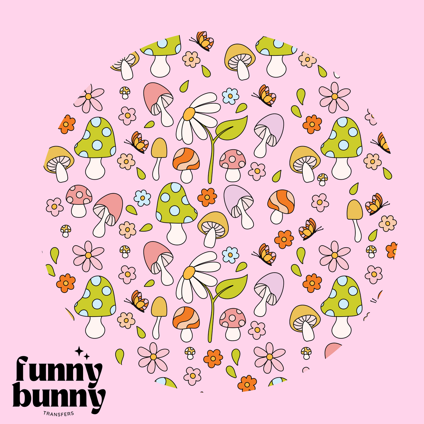 Spring Mushies - UVDTF Lid Decal