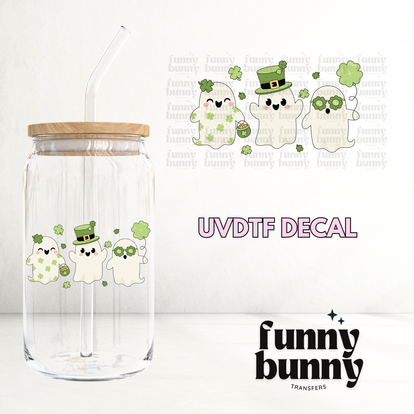 St Patricks Ghosts - UVDTF Decal