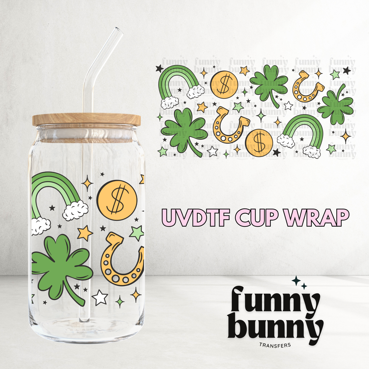 St Pattys - 16oz UVDTF Cup Wrap